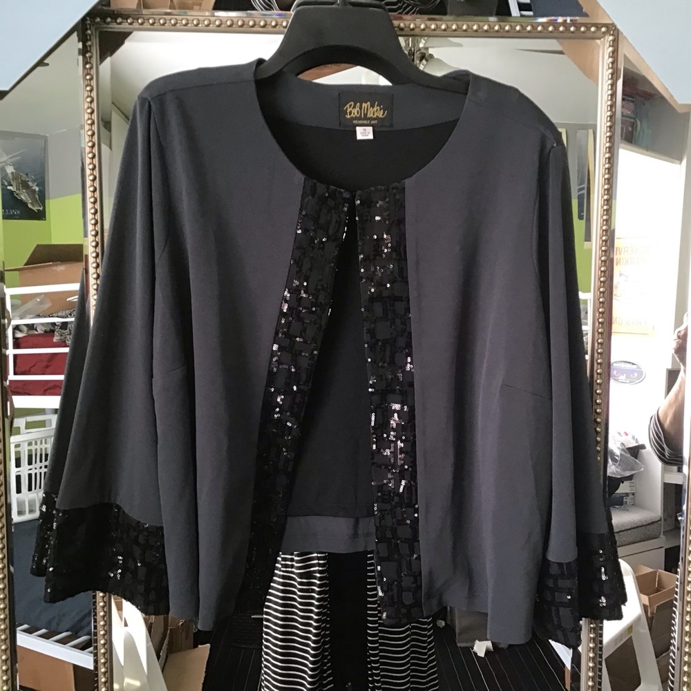 Bob Mackie Wearable Art Jacket - image 1